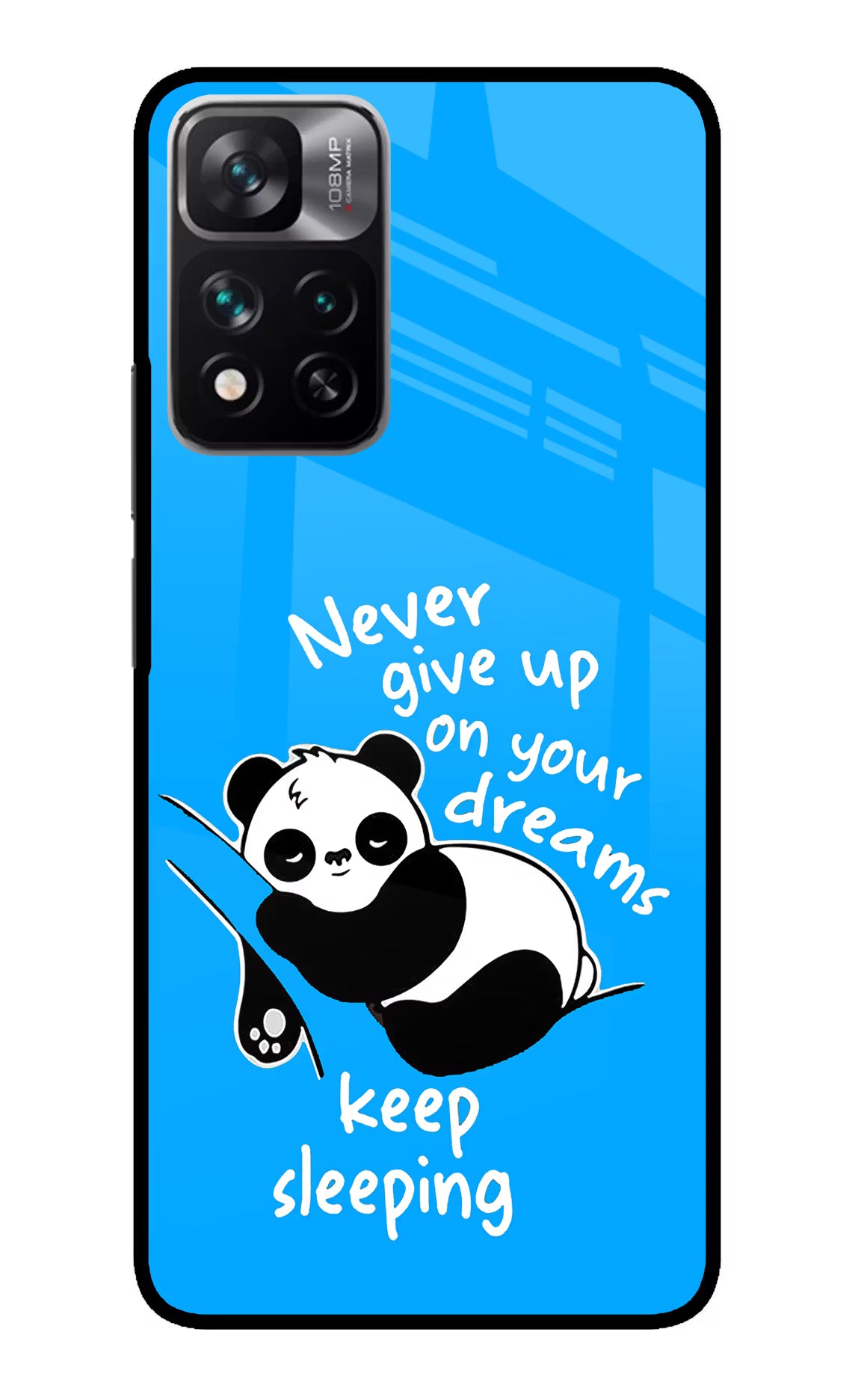 Keep Sleeping Redmi Note 13 Pro 5G Glass Case Back Cover by Casekaro