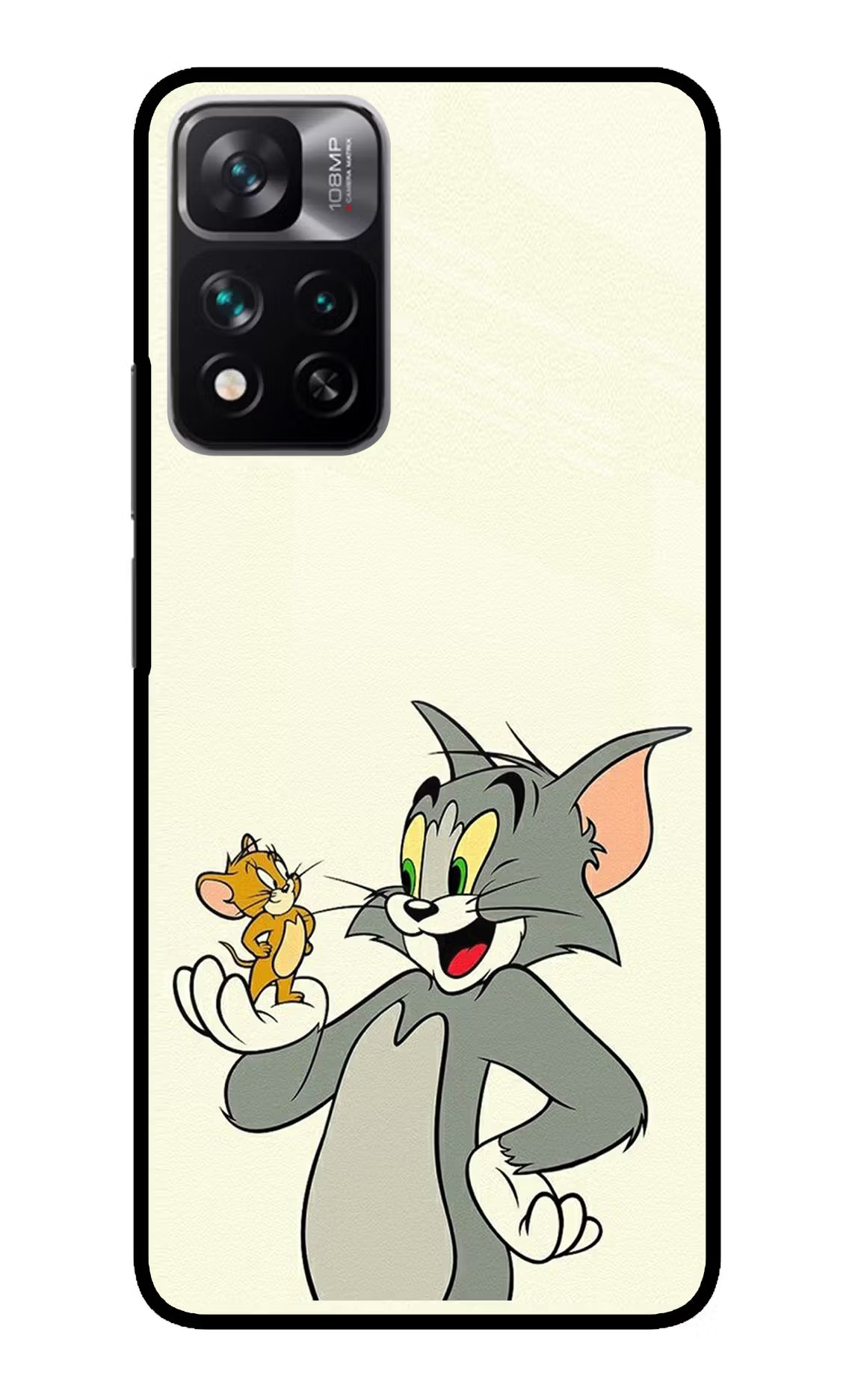 Tom & Jerry Redmi Note 13 Pro 5G Glass Case Back Cover by Casekaro