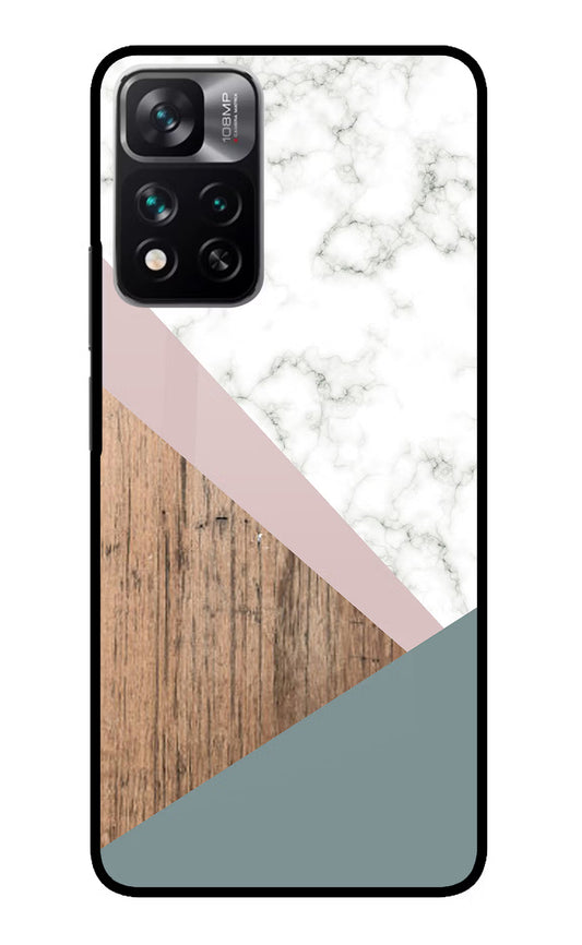 Marble wood Abstract Redmi Note 13 Pro 5G Glass Case