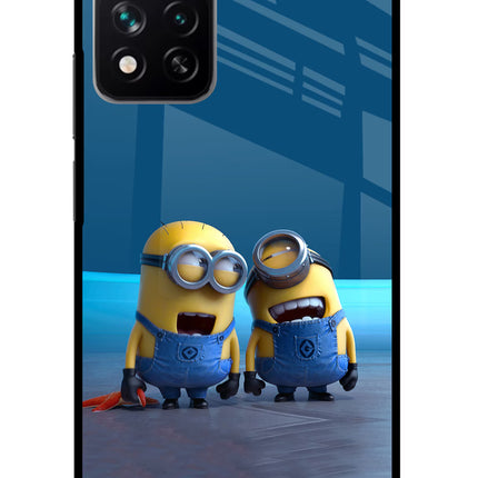 Minion Laughing Redmi Note 13 Pro 5G Glass Case Back Cover by Casekaro