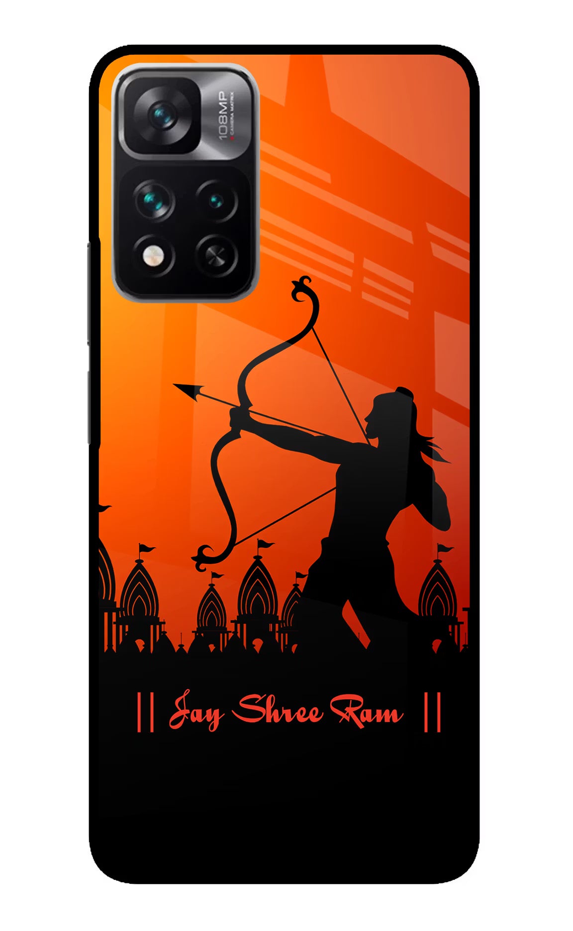 Lord Ram - 4 Redmi Note 13 Pro 5G Glass Case Back Cover by Casekaro