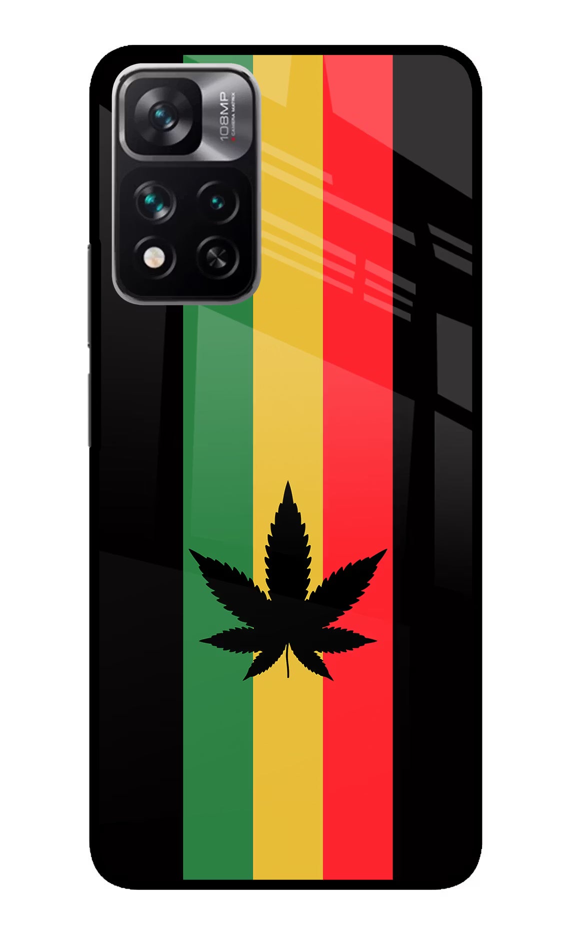 Weed Flag Redmi Note 13 Pro 5G Glass Case Back Cover by Casekaro