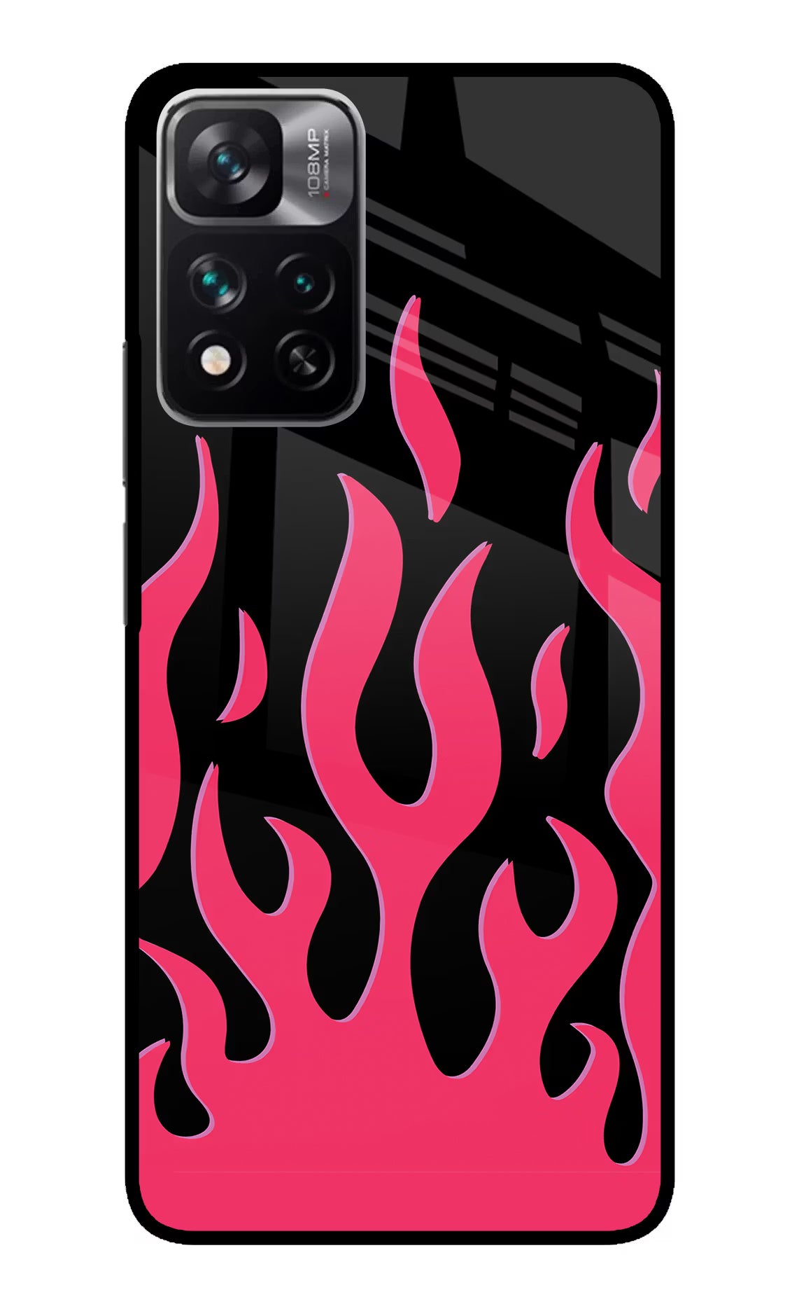 Fire Flames Redmi Note 13 Pro 5G Glass Case Back Cover by Casekaro
