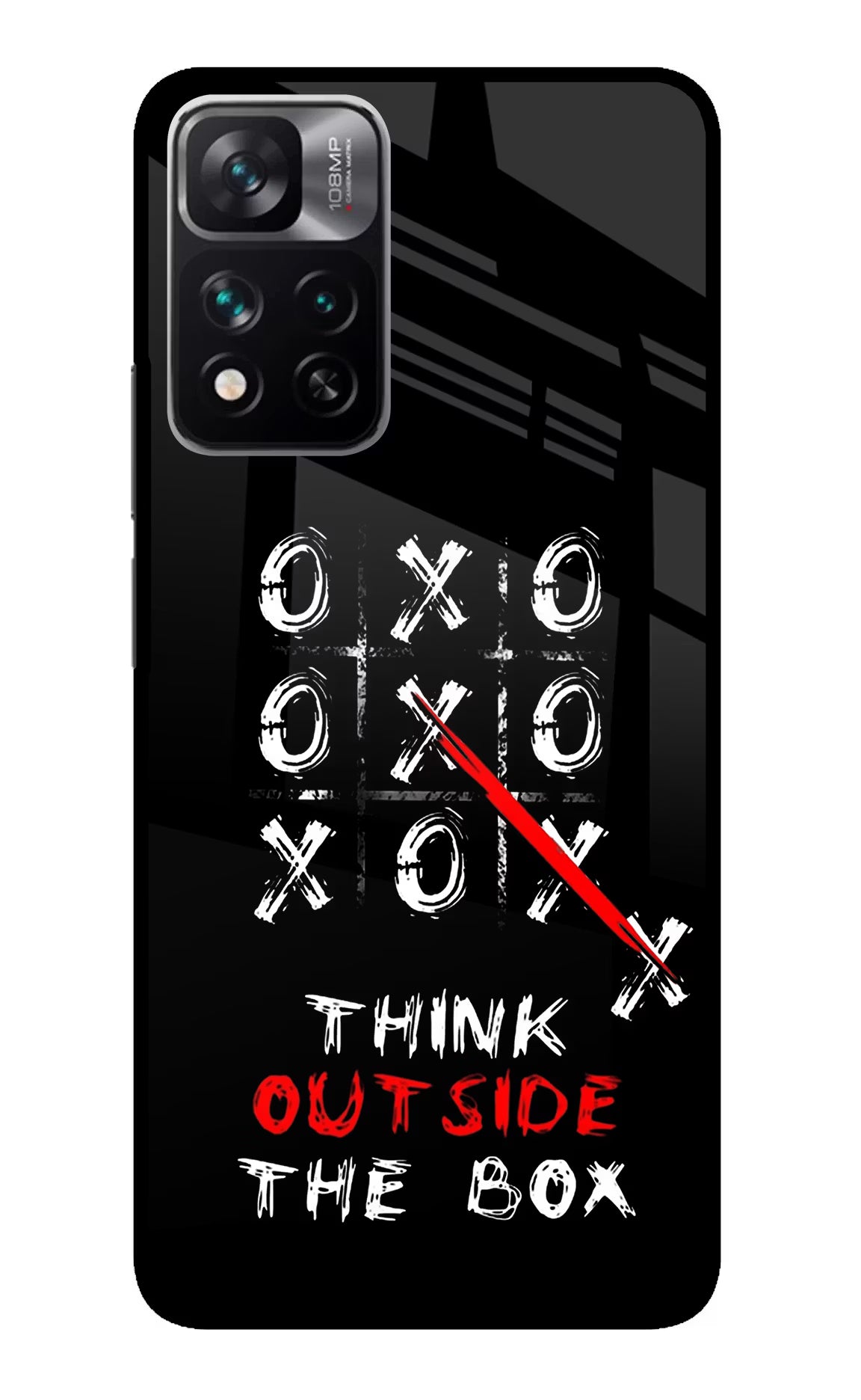 Think out of the BOX Redmi Note 13 Pro 5G Glass Case Back Cover by Casekaro