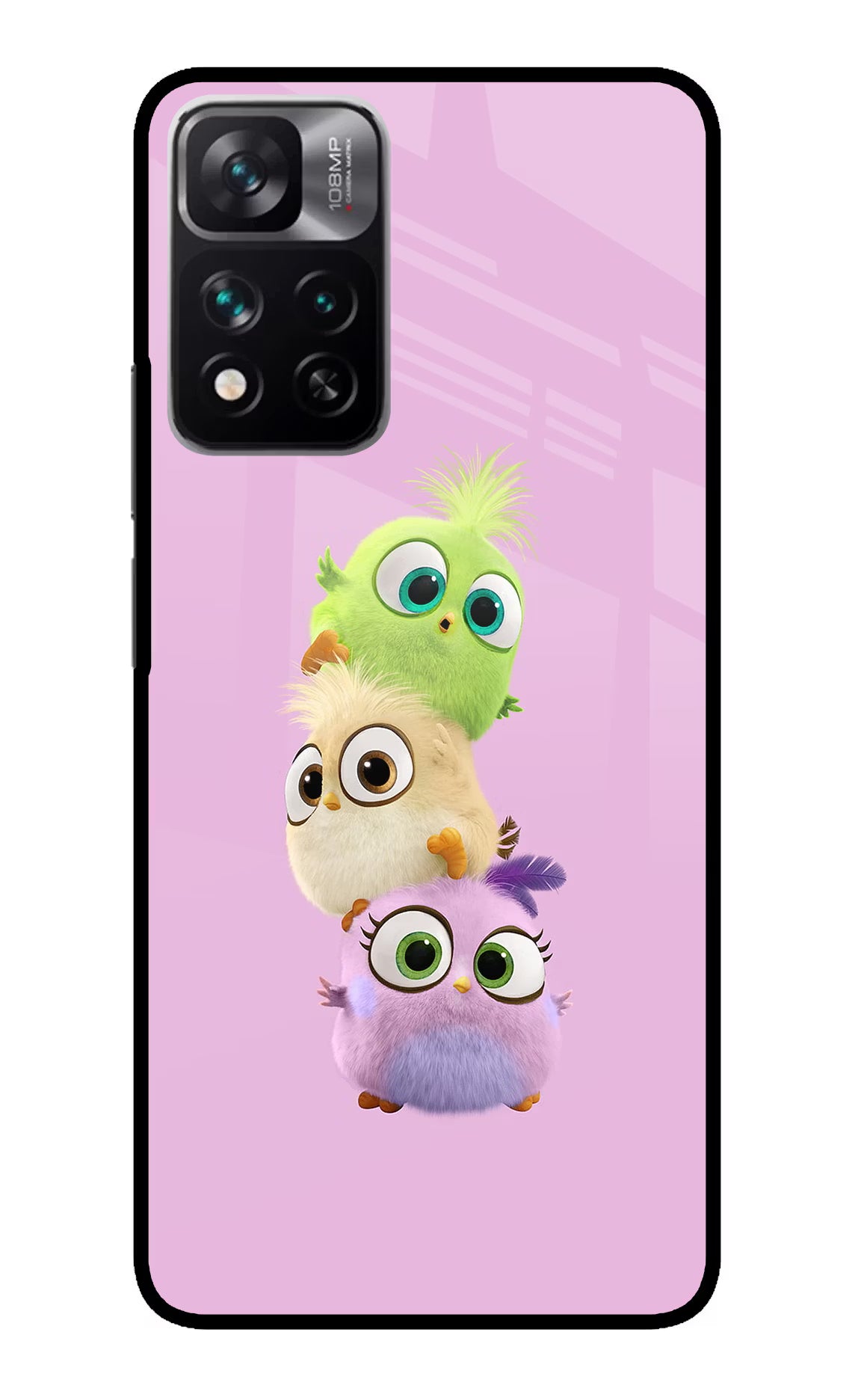 Cute Little Birds Redmi Note 13 Pro 5G Glass Case Back Cover by Casekaro