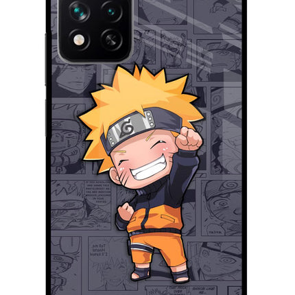 Chota Naruto Redmi Note 13 Pro 5G Glass Case Back Cover by Casekaro
