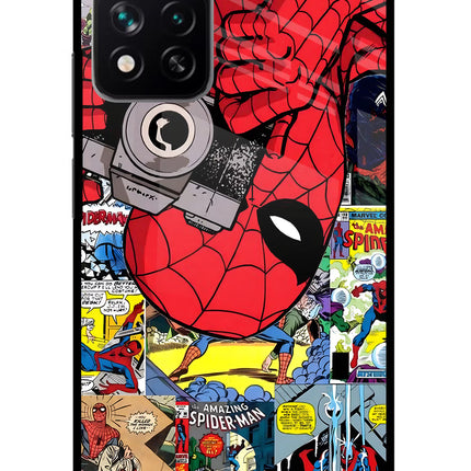 Spider Man Redmi Note 13 Pro 5G Glass Case Back Cover by Casekaro