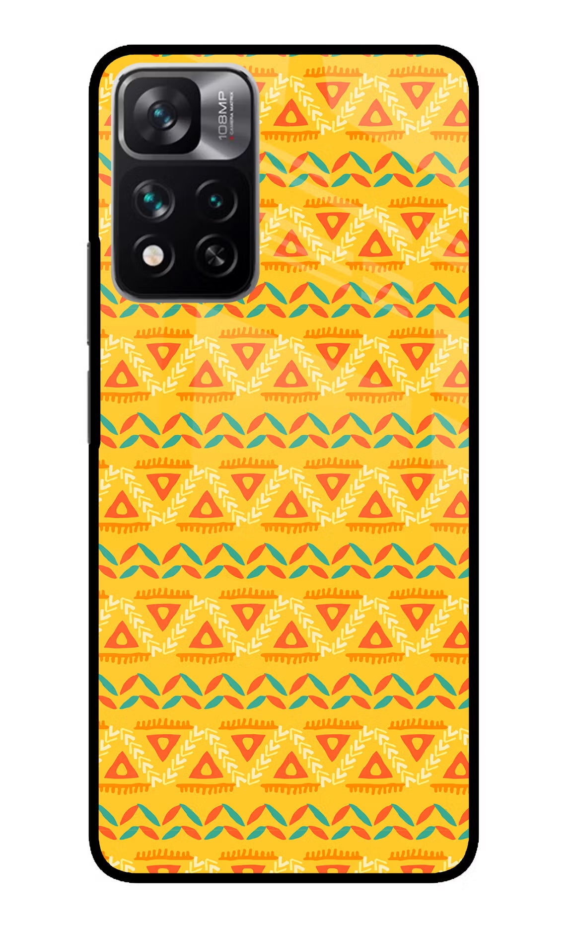Tribal Pattern Redmi Note 13 Pro 5G Glass Case Back Cover by Casekaro