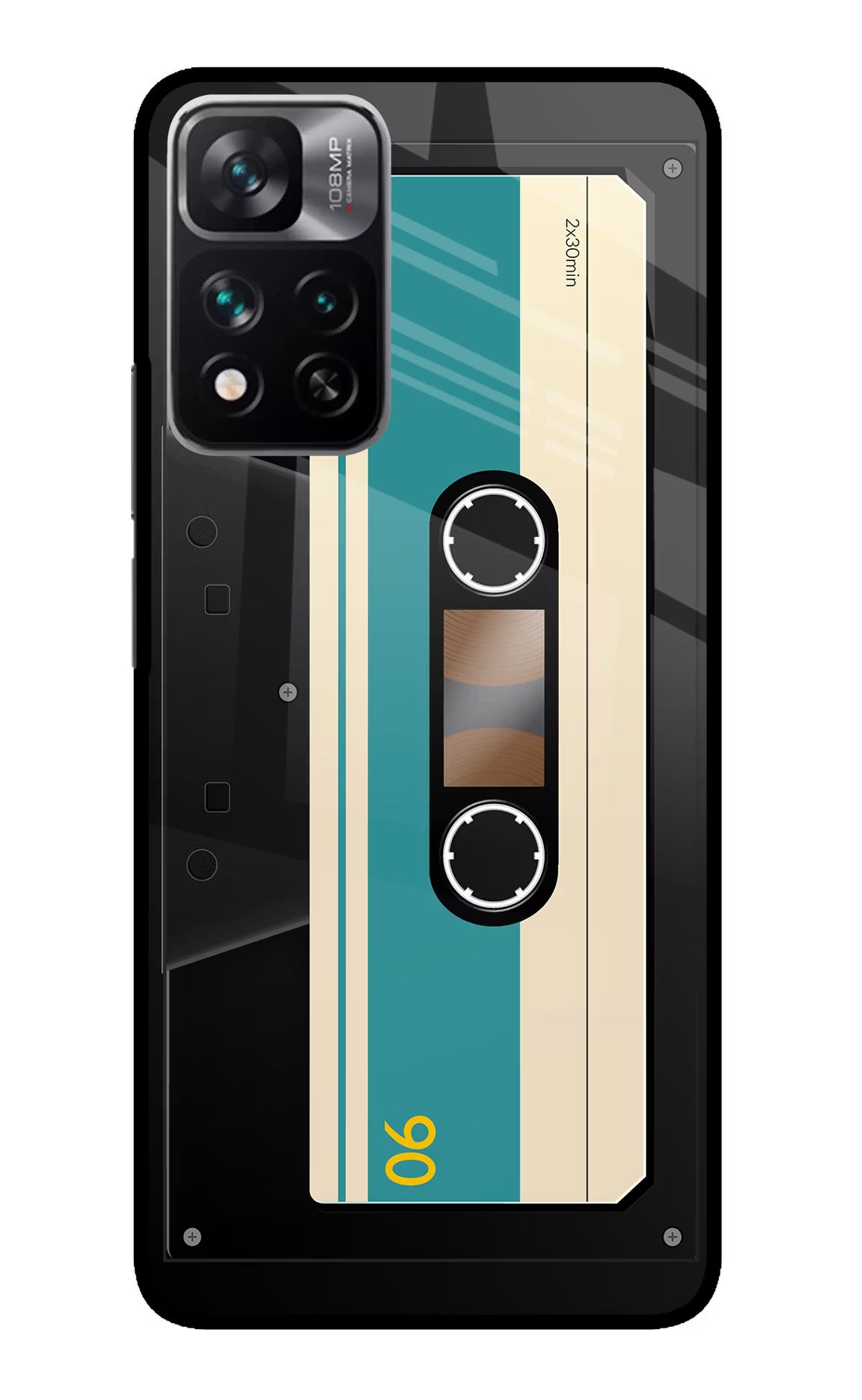 Cassette Redmi Note 13 Pro 5G Glass Case Back Cover by Casekaro