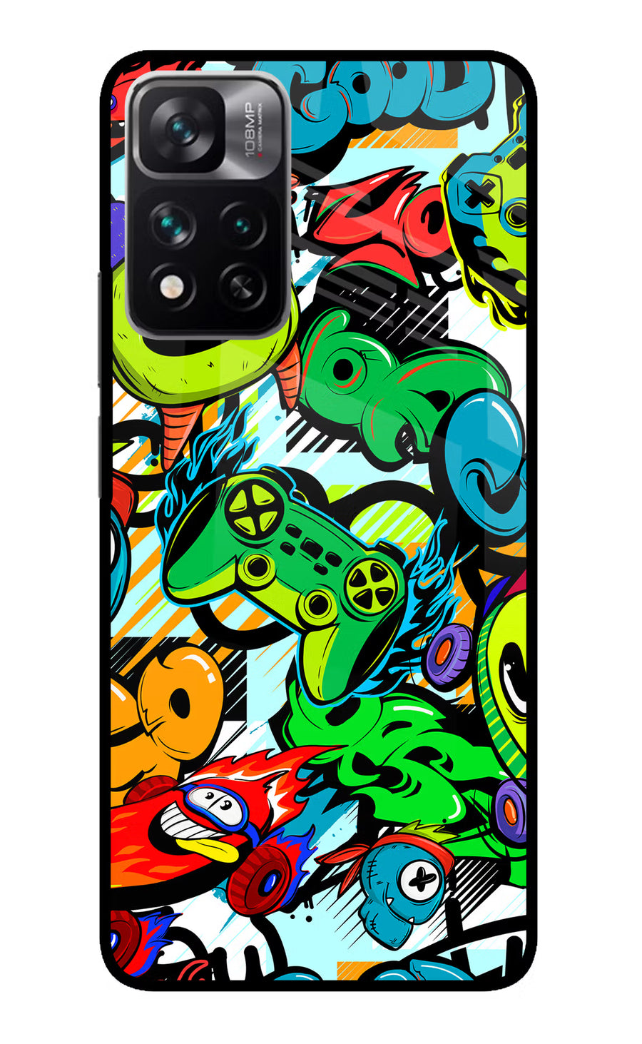 Game Doodle Redmi Note 13 Pro 5G Back Cover, Metal case