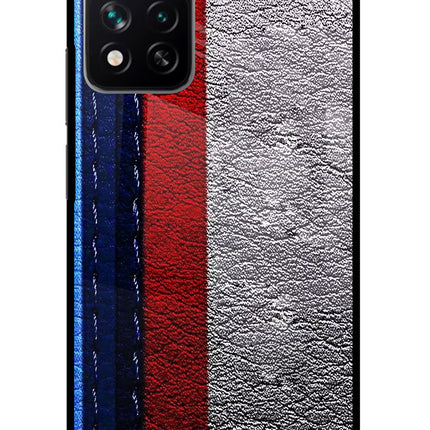 BMW Stripes Redmi Note 13 Pro 5G Glass Case Back Cover by Casekaro