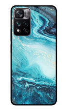 Blue Glitter Marble Redmi Note 13 Pro 5G Glass Case