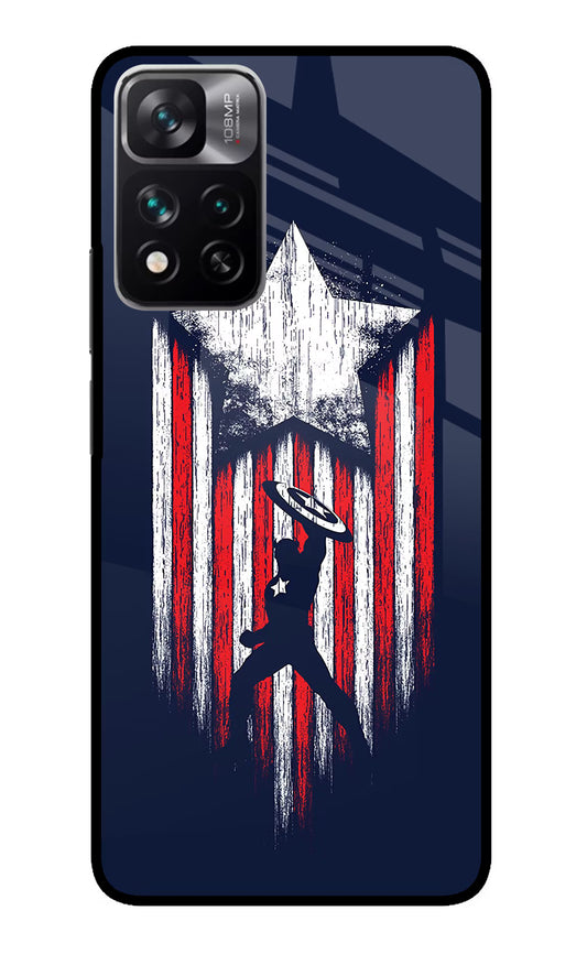 Captain America Marvel Art Redmi Note 13 Pro 5G Glass Case