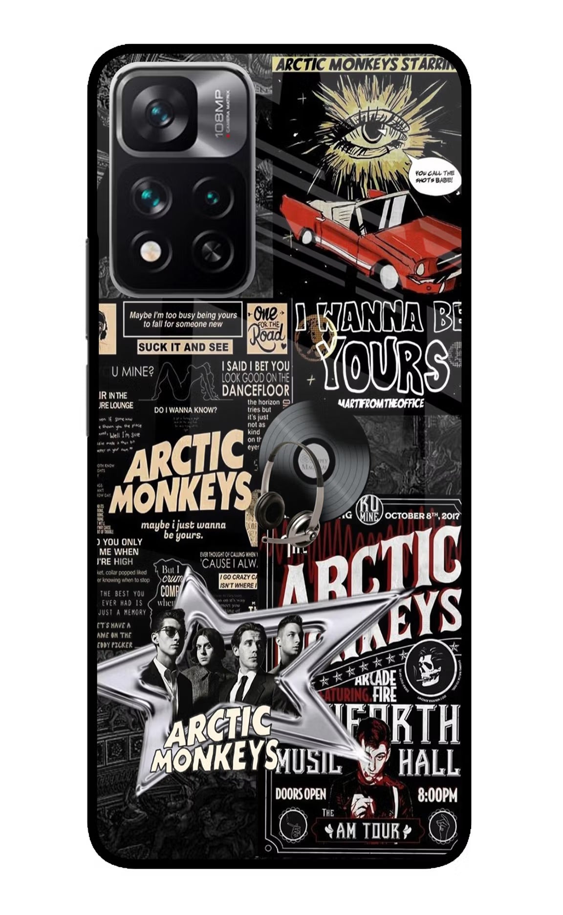 Arctic Monkeys Redmi Note 13 Pro 5G Glass Case Back Cover by Casekaro