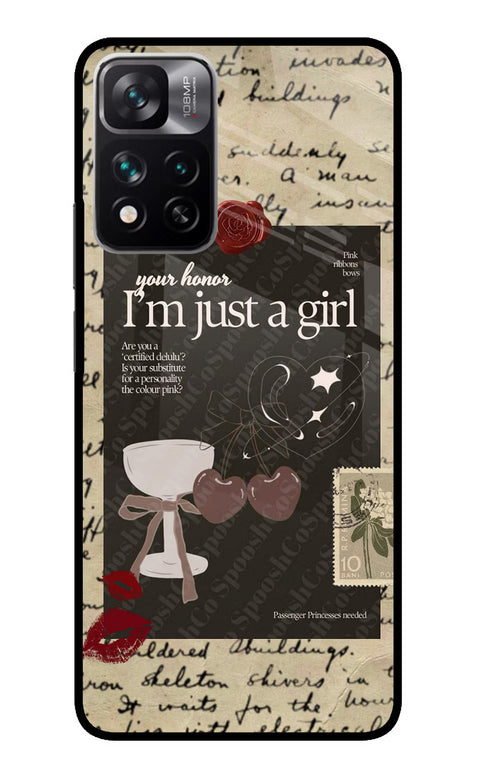 I am just a girl Redmi Note 13 Pro 5G Glass Case