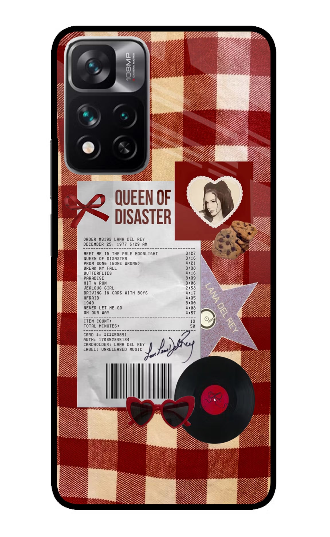 Queen of Disaster Redmi Note 13 Pro 5G Glass Case Back Cover by Casekaro