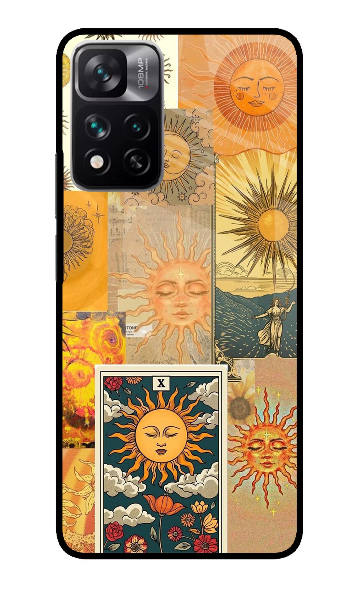 Sun Redmi Note 13 Pro 5G Glass Case Back Cover by Casekaro