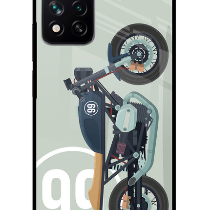 Classic Cafe Racer 99 Redmi Note 13 Pro 5G Glass Case Back Cover by Casekaro