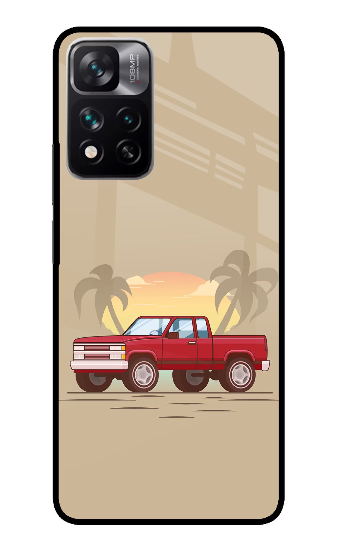 Desert Classic Drive Redmi Note 13 Pro 5G Glass Case Back Cover by Casekaro