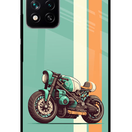 Striped Moto Drift Redmi Note 13 Pro 5G Glass Case Back Cover by Casekaro