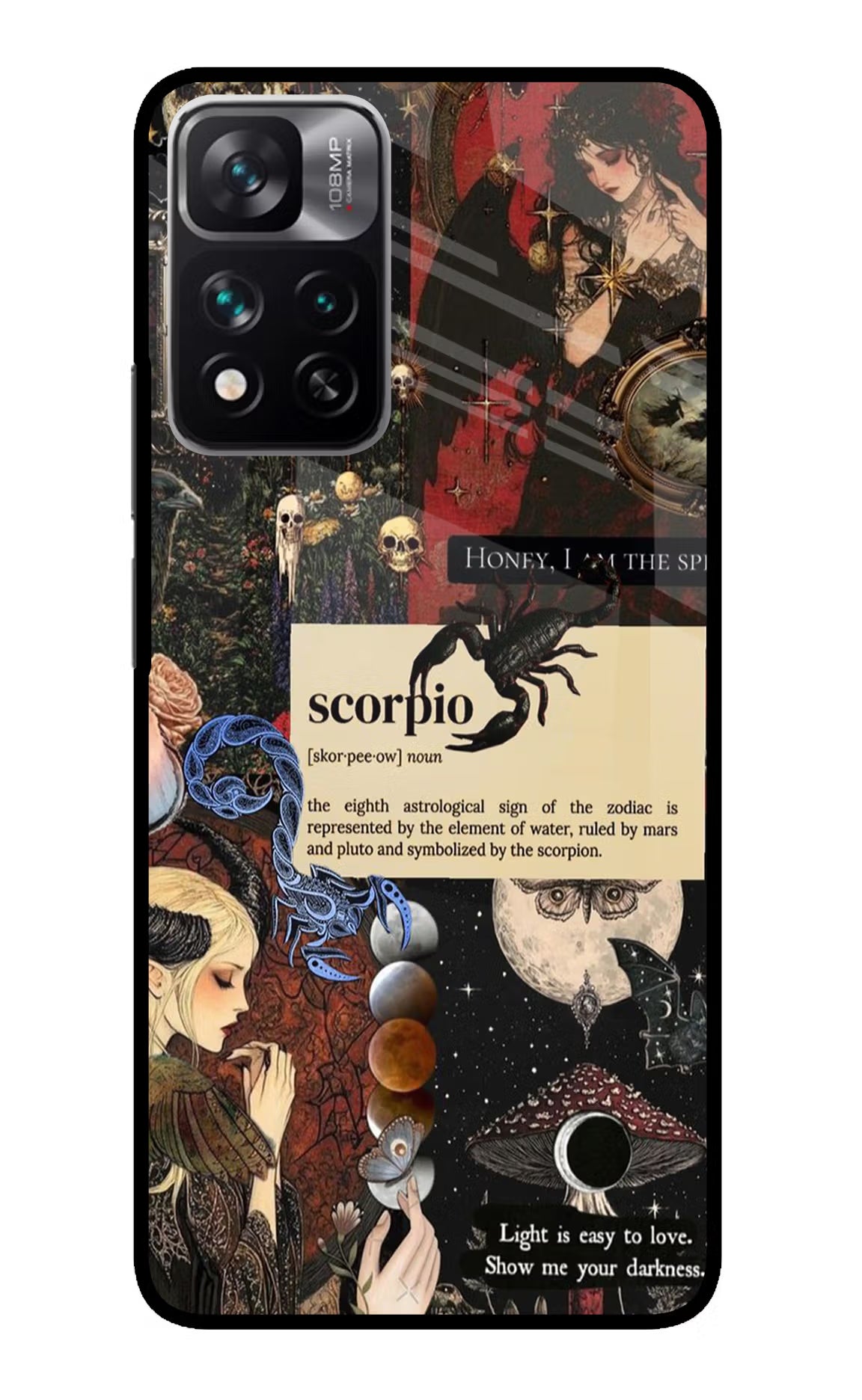 Scorpio Zodiac Redmi Note 13 Pro 5G Glass Case Back Cover by Casekaro