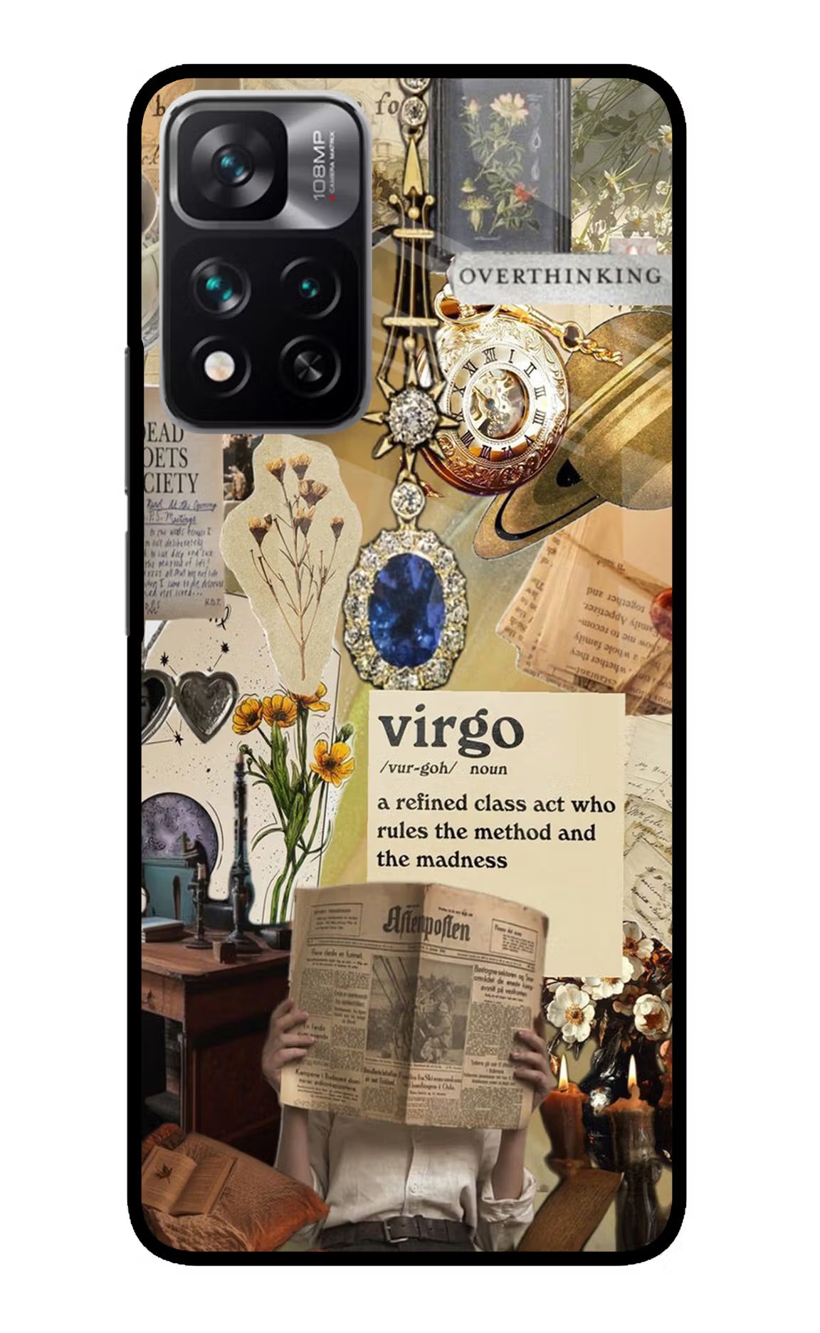 Virgo Zodiac Redmi Note 13 Pro 5G Glass Case Back Cover by Casekaro
