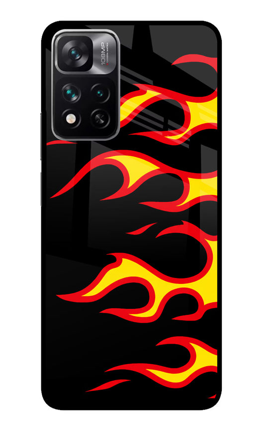 Side Sweep Flames Redmi Note 13 Pro 5G Glass Case