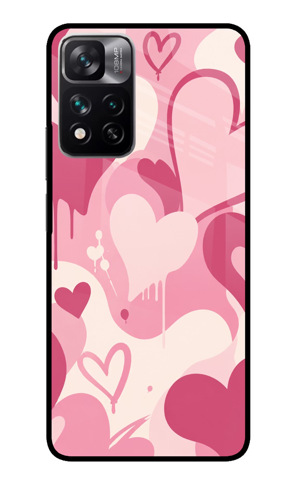Hearty case Redmi Note 13 Pro 5G Glass Case Back Cover by Casekaro