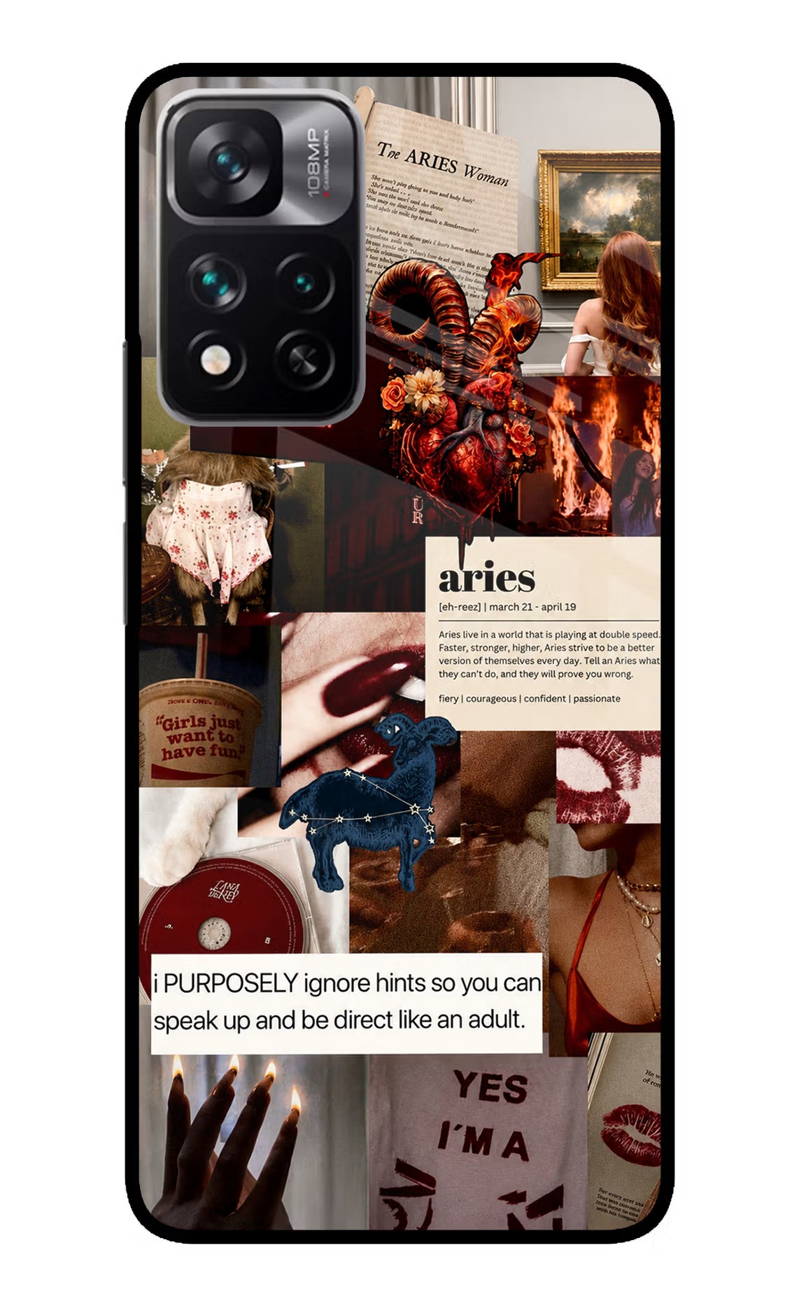 Zodiac Aries Redmi Note 13 Pro 5G Glass Case