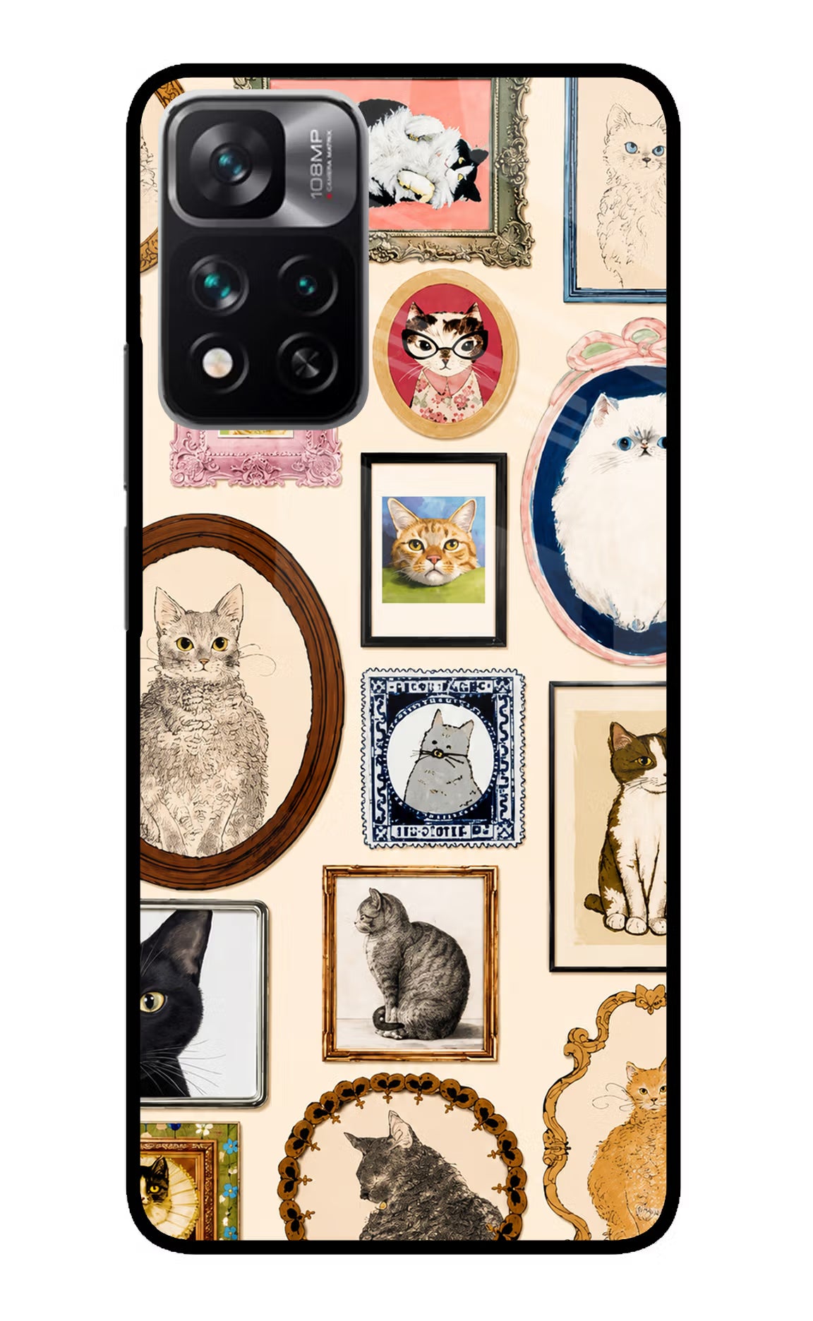 Mirror Cats Redmi Note 13 Pro 5G Glass Case