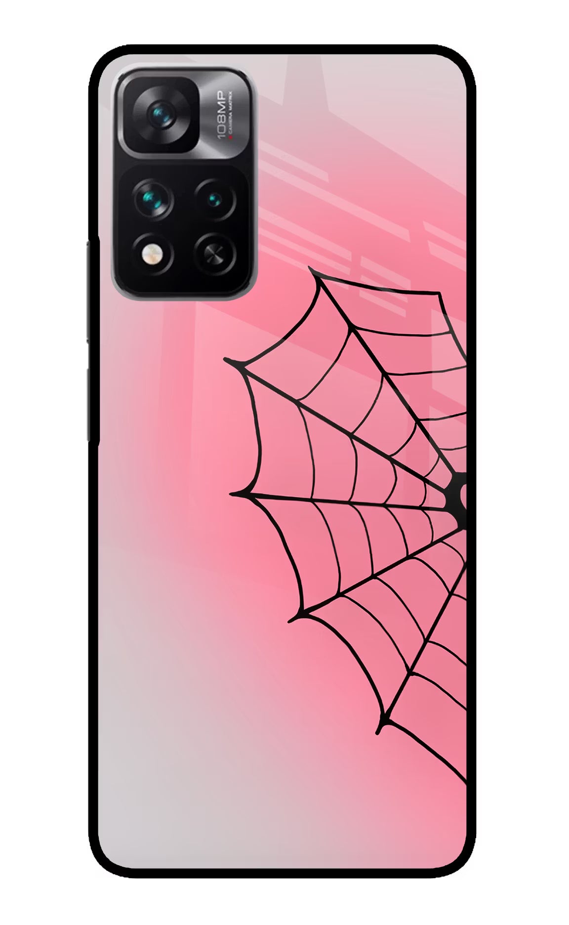 Pink Web Redmi Note 13 Pro 5G Glass Case
