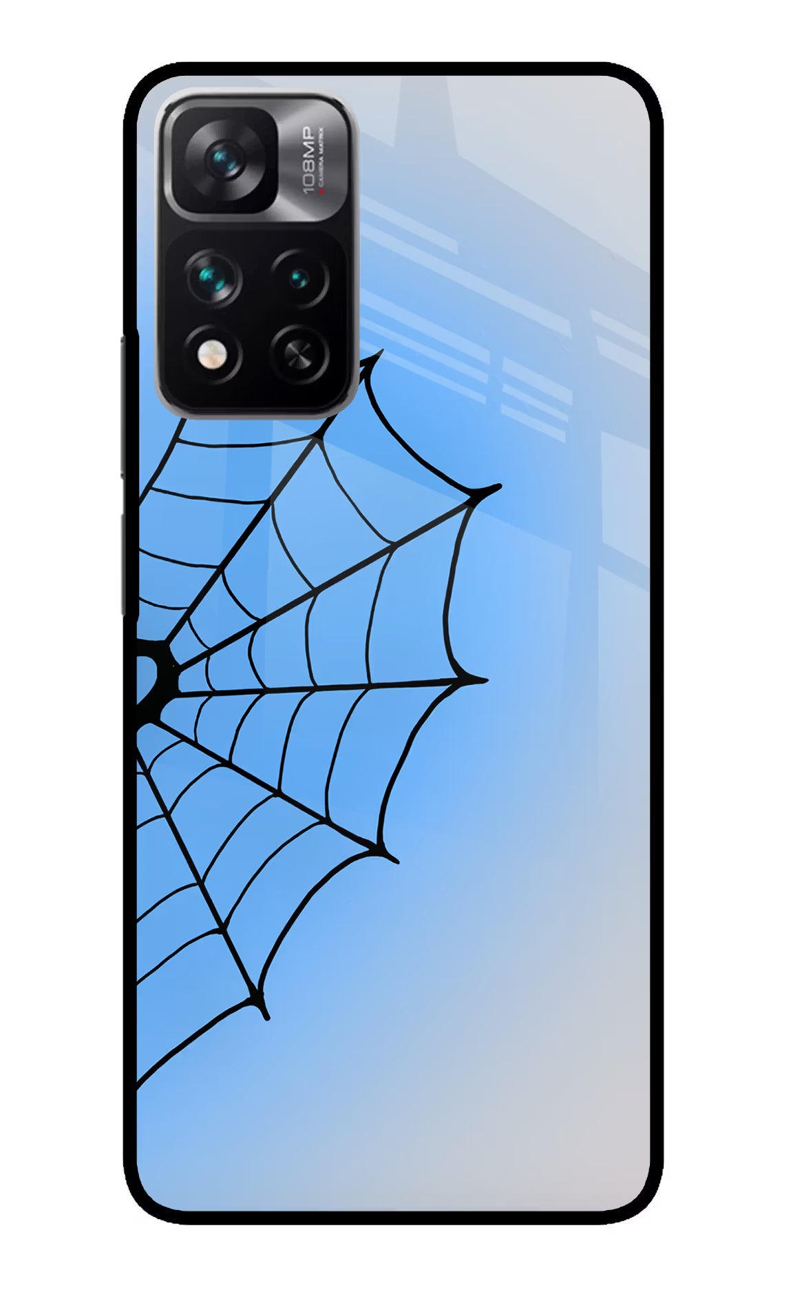 Blue Web Redmi Note 13 Pro 5G Glass Case