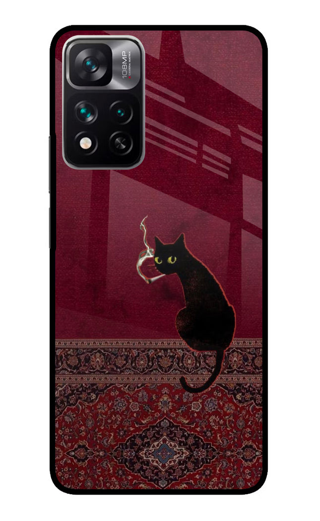 Midnight Cat Redmi Note 13 Pro 5G Glass Case