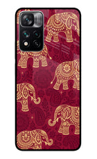 Maroon Elephant Redmi Note 13 Pro 5G Glass Case