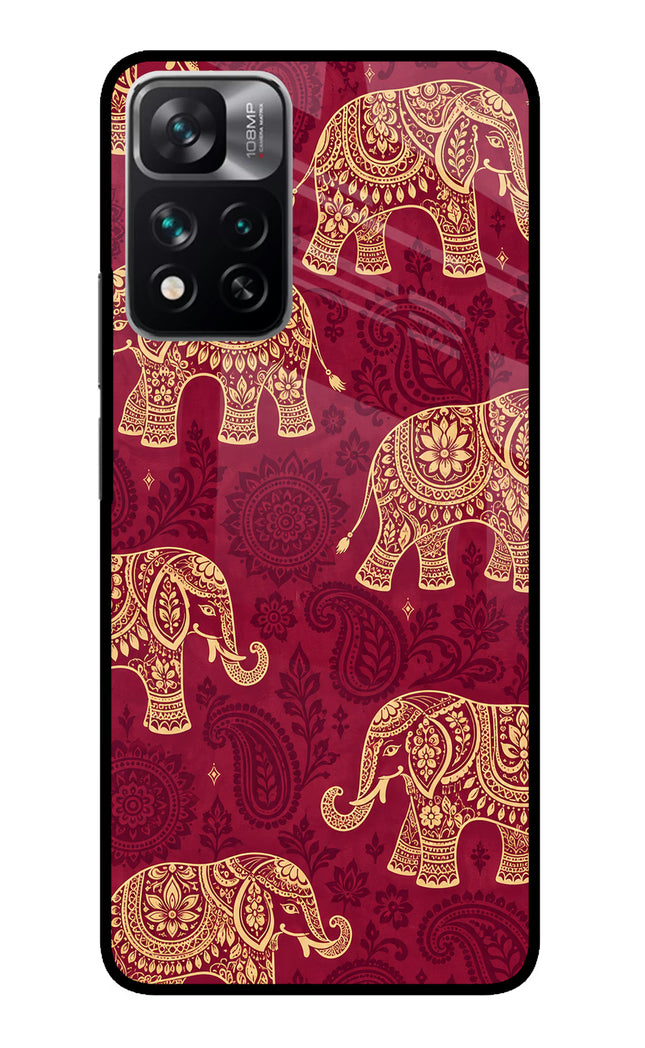 Maroon Elephant Redmi Note 13 Pro 5G Glass Case
