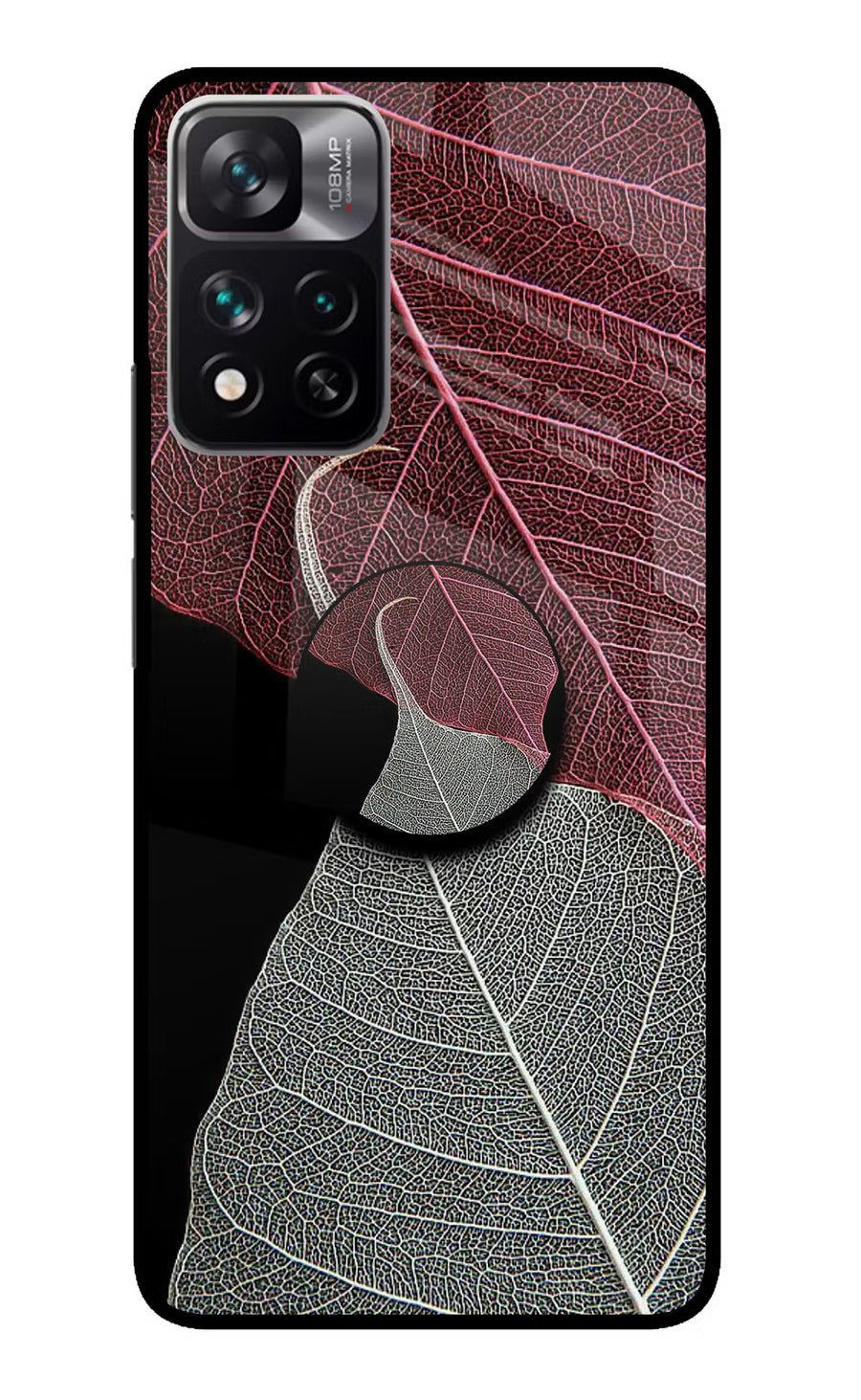 Leaf Pattern Redmi Note 13 Pro 5G Pop Case, Metal case