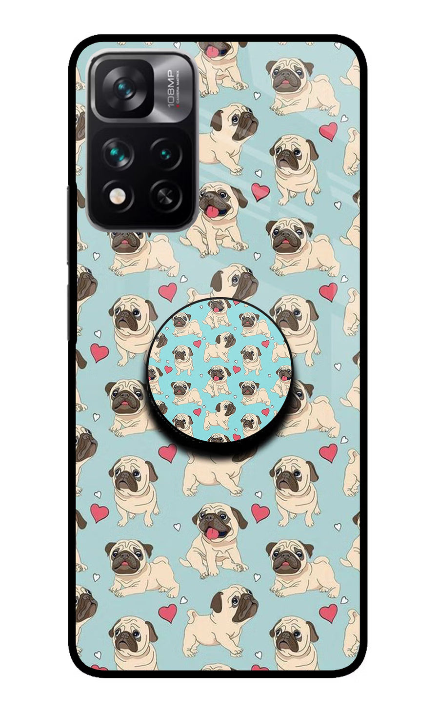 Pug Dog Redmi Note 13 Pro 5G Pop Case, Metal case