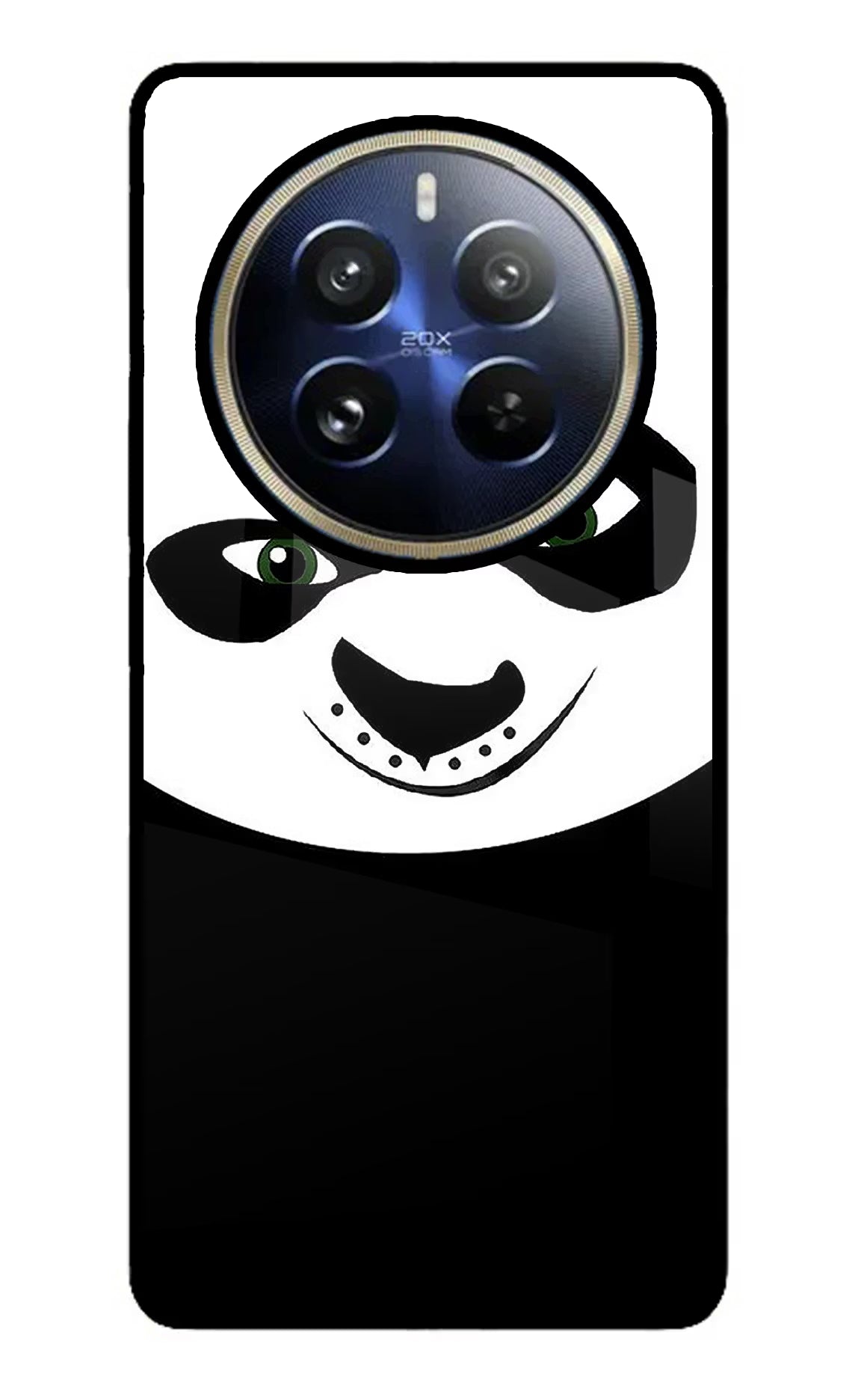 Panda Realme 12 Pro 5G/12 Pro+ 5G Glass Case Back Cover by Casekaro