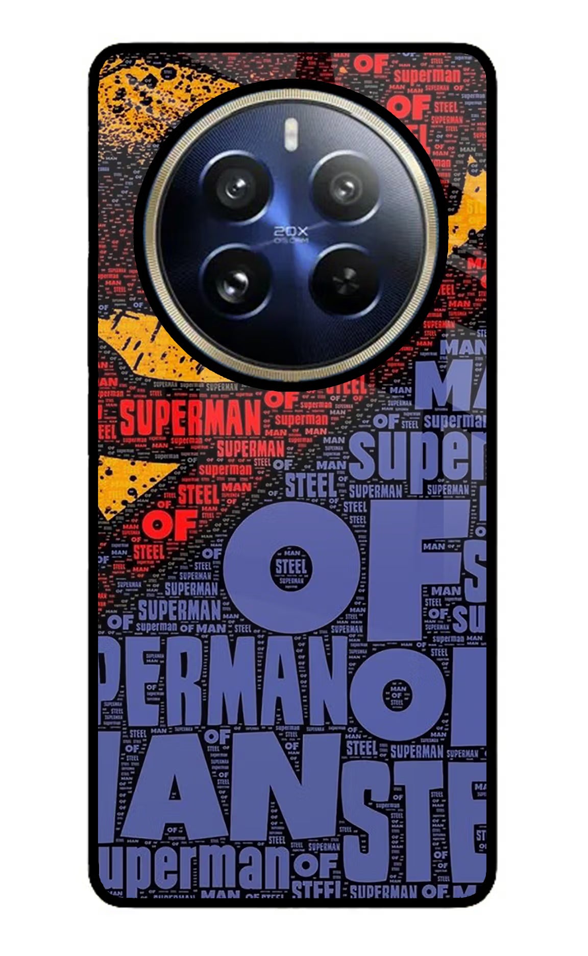 Superman Realme 12 Pro 5G/12 Pro+ 5G Glass Case Back Cover by Casekaro