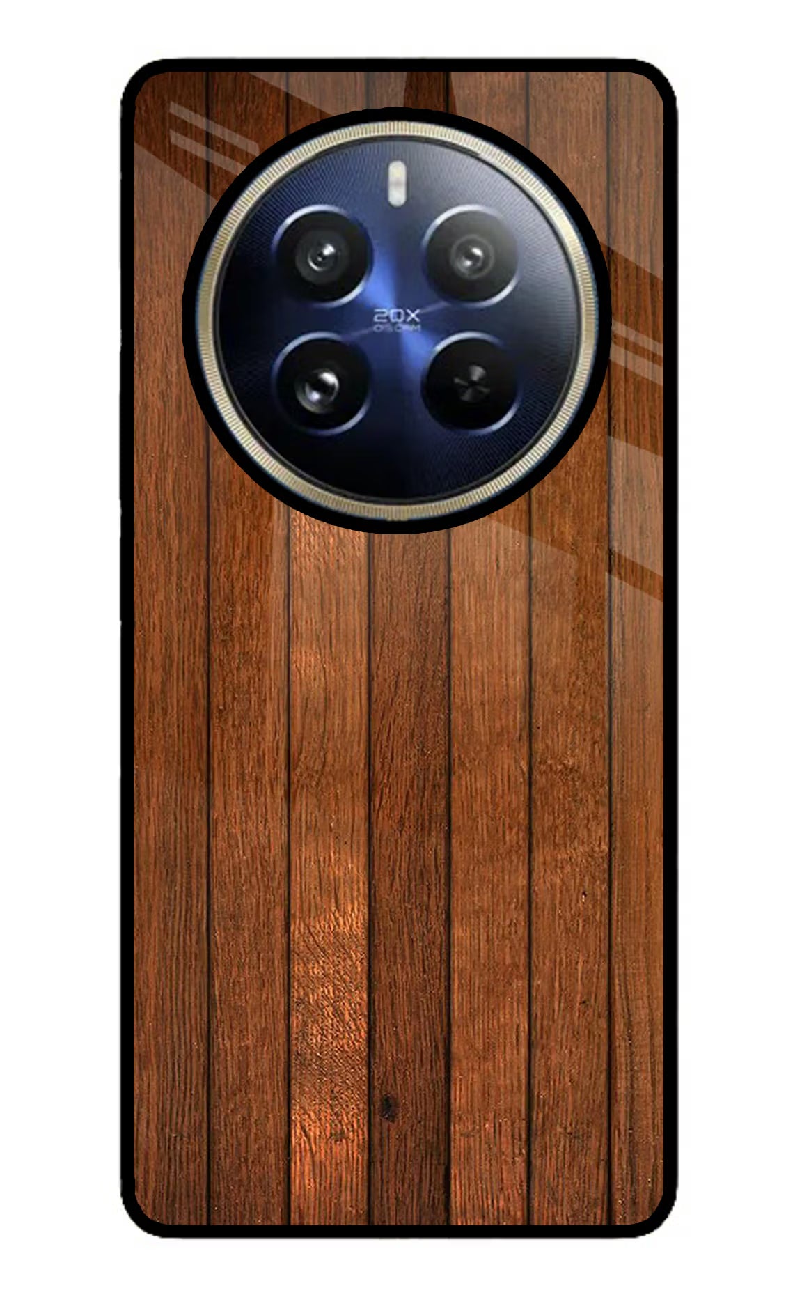 Wooden Artwork Bands Realme 12 Pro 5G/12 Pro+ 5G Glass Case