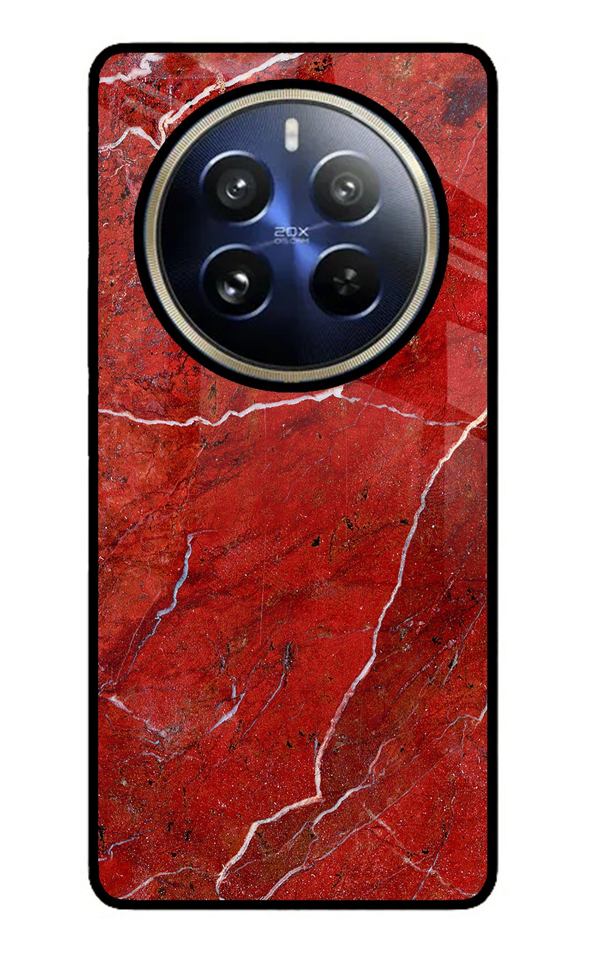 Red Marble Design Realme 12 Pro 5G/12 Pro+ 5G Glass Case