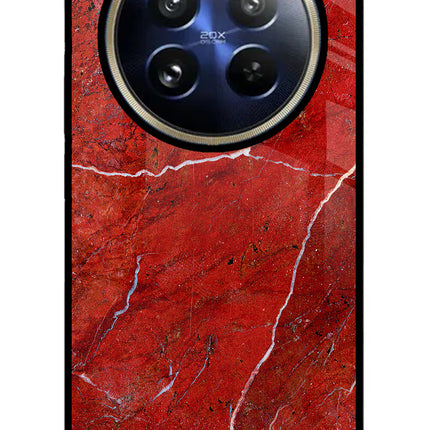 Red Marble Design Realme 12 Pro 5G/12 Pro+ 5G Glass Case