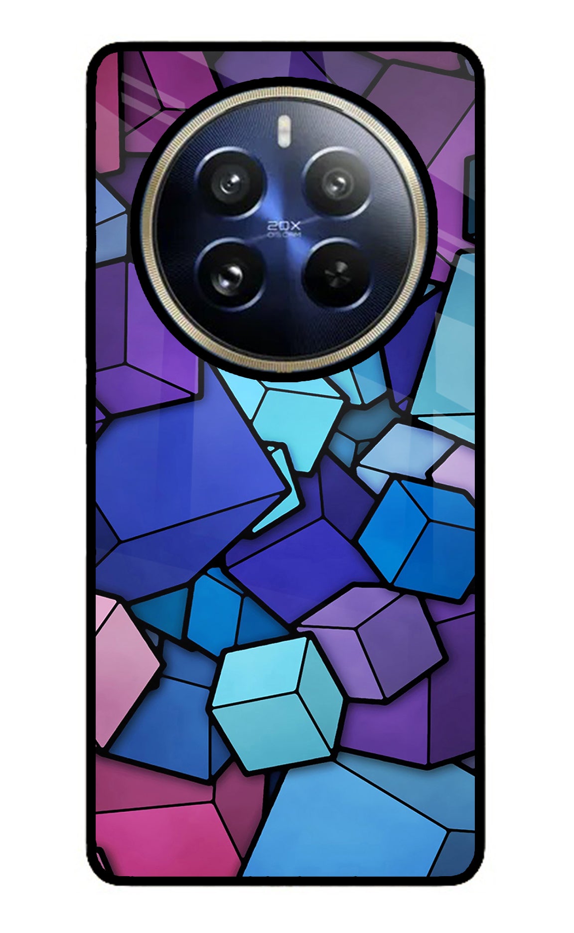 Cubic Abstract Realme 12 Pro 5G/12 Pro+ 5G Back Cover