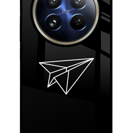 Paper Plane White Realme 12 Pro 5G/12 Pro+ 5G Glass Case