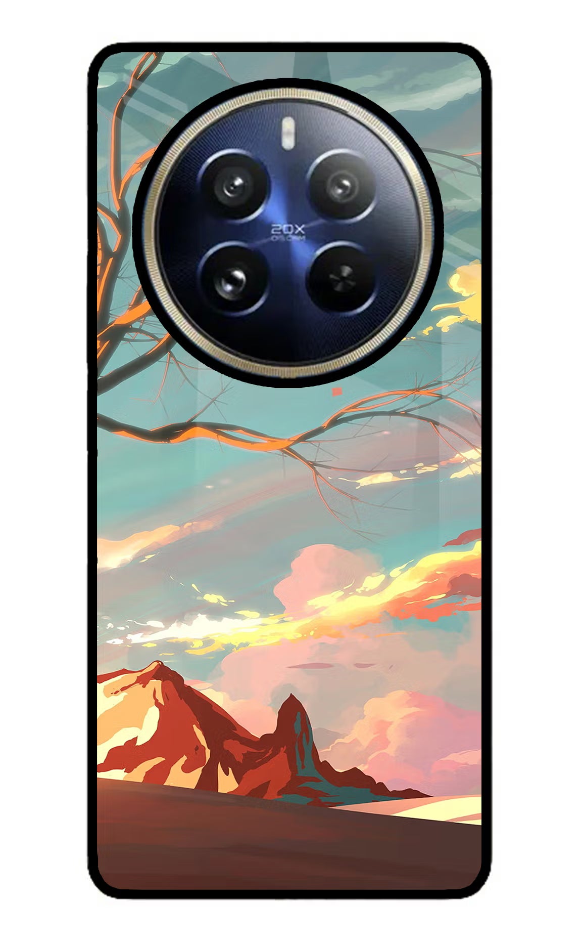 Scenery Realme 12 Pro 5G/12 Pro+ 5G Glass Case Back Cover by Casekaro