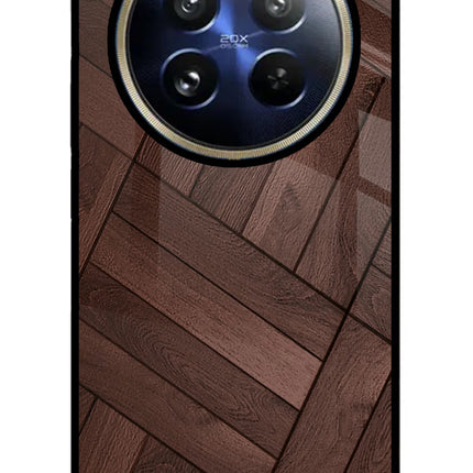 Wooden Texture Design Realme 12 Pro 5G/12 Pro+ 5G Glass Case