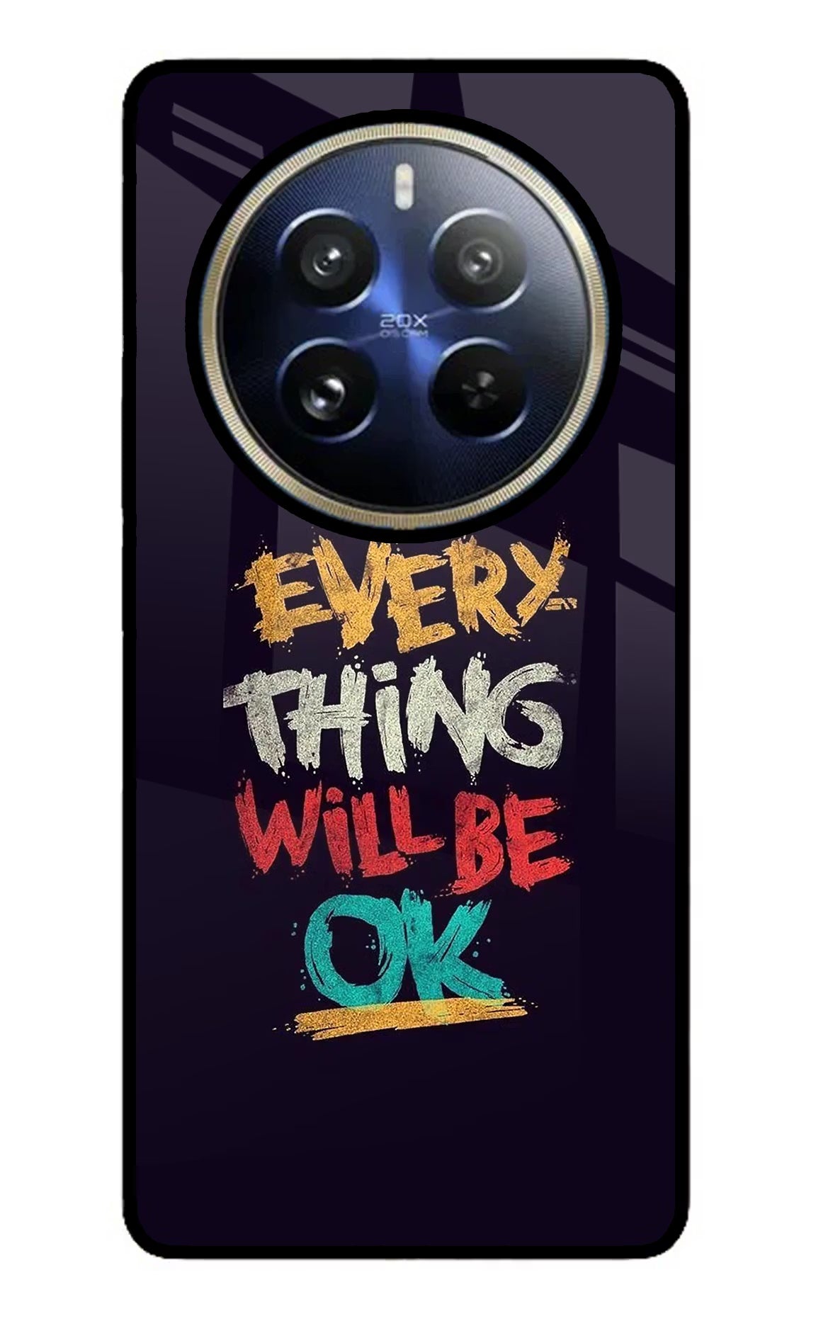 Everything Will Be Ok Realme 12 Pro 5G/12 Pro+ 5G Glass Case Back Cover by Casekaro