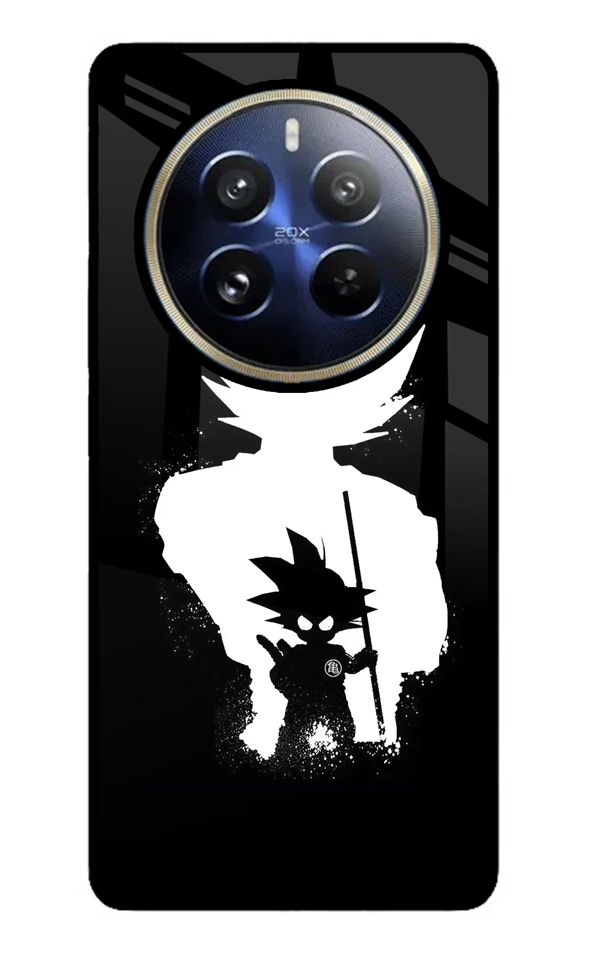 Goku Shadow Realme 12 Pro 5G/12 Pro+ 5G Glass Case Back Cover by Casekaro