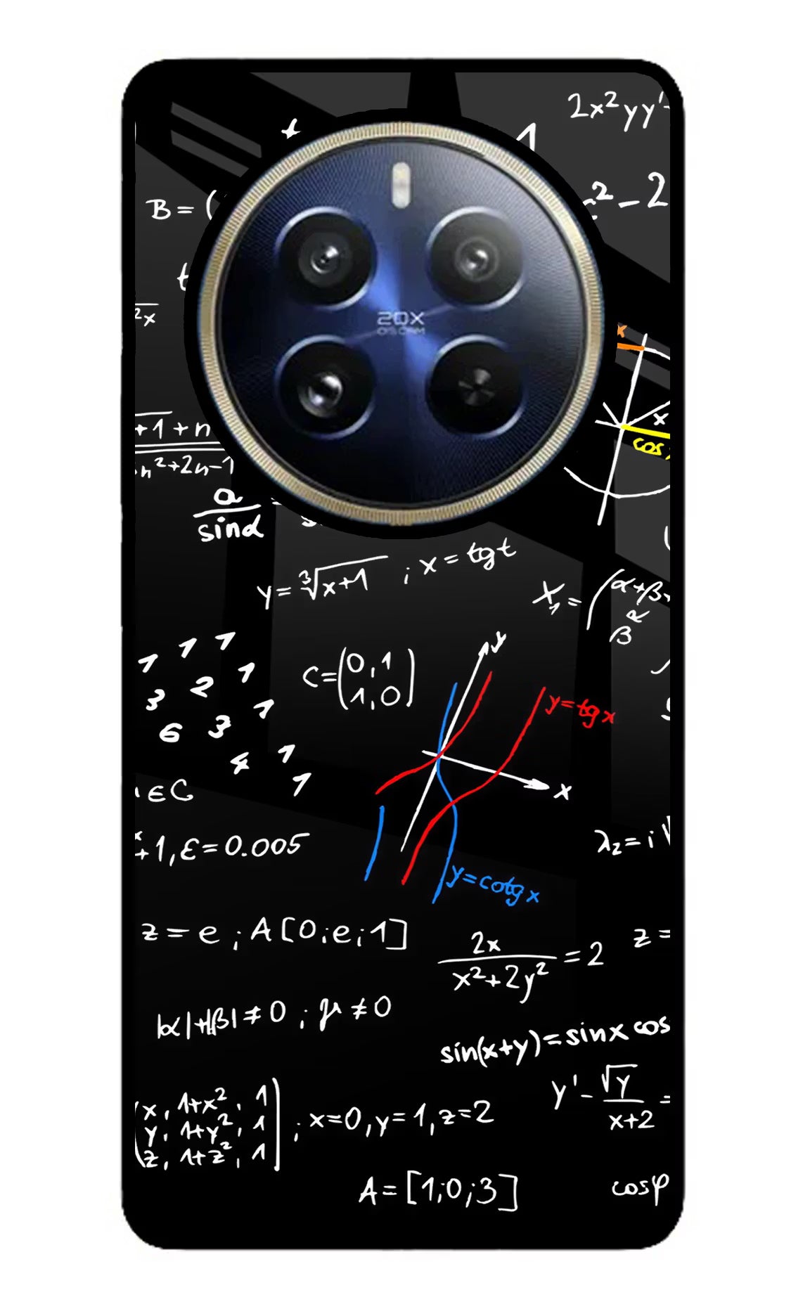 Mathematics Formula Realme 12 Pro 5G/12 Pro+ 5G Glass Case Back Cover by Casekaro