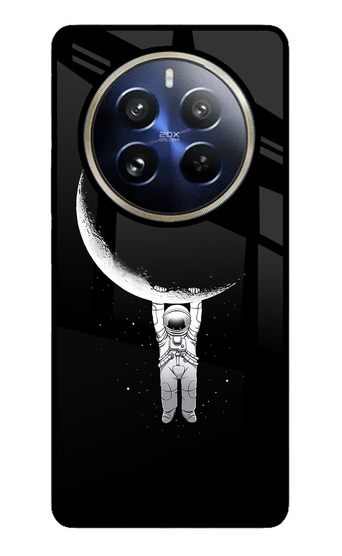 Moon Space Realme 12 Pro 5G/12 Pro+ 5G Glass Case Back Cover by Casekaro